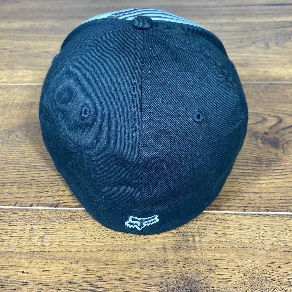 Fox Racing Campaign Flexfit Hat Black Fitted Cap Team Logo Hat Size S/M NWT New - Picture 3 of 10